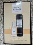 David Beckham Classic EDT 50ml+150ml Deodorant Gift Set New & Boxed Free P&P