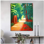 chthsx art Bankys graffiti Scene In The Path Canvas Painting Prints Living Room Home Decoration Modern Wall Art Posters Pictures-50x75cm No Frame