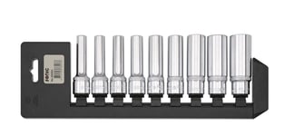 Hylssats Torx Invändig 1/2" Långa E10-E24 Med Hållare 9-Delar Sonic