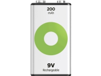 9V blockbatteri GP Batterier ReCyko NiMH 8,4V 200 mAh 1 st