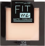 Maybelline New York Fit Me Matte & Poreless Powder - 104 | Soft Ivory