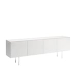 Glas Italia - MGB02 Magic Box Sideboard, Opaque lacquered, Finish: 82 Rosso Mattone Legs: Glossy chromed metal - Sideboards