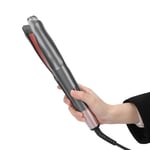 (UK Plug)Hair Straightener Curler Temperature Adjustable LCD Curling Iron GFL