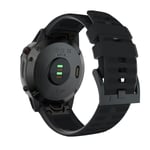 armband silikon Garmin 26mm Fenix 6x 26mm svart