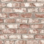 DUTCH WALLCOVERINGS tapet mursten rød EW3102