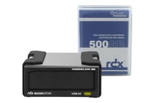 Overland Tandberg RDX QuikStor - RDX drev - SuperSpeed USB 3.0 - ekstern - med 500 GB Kassette