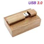 QWERBAM USB 3.0 Customer Wooden Usb Flash Drive Memory Stick Bamboo Wood Pen Drive 4gb 16gb 32GB 64GB U Disk Wedding Gifts High Speed (Capacity : 16GB, Color : Walnut with box)