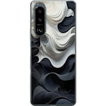 Sony Xperia 5 III Genomskinligt Skal Silke Svart / Vitt