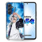 Cokitec Coque Renforcée en Verre Trempé pour Samsung Galaxy A54 5G Manga Bleach Hitsugaya