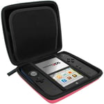 Pink EVA Hard Protective Storage Case Cover with Carry Handle for Nintendo 2DS