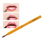 Retractable Lip Brush Portable Soft Hair Gloss Cosmetic Gold