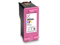 302 XXL Colour Refilled Triple XL Ink Cartridge For HP Envy 4528 Ink