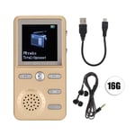 Lecxin Music Video Player, Small MP3 Player, Gold MP3, HIFI Lossless for Music Lovers,(16 GB)