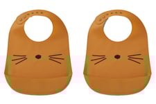 Liewood haklapp silikon Tilda 2-pack, cat mustard