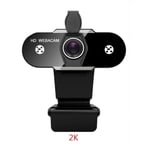 2K Nouveau HD Webcam avec micro rotatif PC de bureau Web Cam Mini ordinateur Web caméra enregistrement vidéo  - 2K