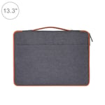 JIALI Laptop Sleeve Case Portable 13.3 inch Fashion Casual Polyester + Nylon Laptop Handbag Briefcase Notebook Cover Case, For Macbook, Samsung, Lenovo, Xiaomi, Sony, DELL, CHUWI, ASUS, HP (Black)