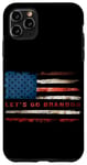 Coque pour iPhone 11 Pro Max Let's go Brandon Drapeau américain Meme Cadeau amusant #3