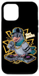 iPhone 15 Pro Hip Hop Pigeon DJ With Cool Sunglasses and Headphones Case