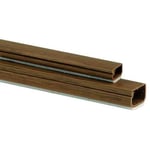 Plasfix 2406-9G Kabelkanal självhäftande, med lock, 2 m 12 x 7 mm, teakfärgad