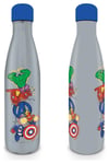 Disney Avengers Grey Stainless Steel Water Bottle - 540ml