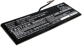 Kompatibelt med Msi GS40 6QE-215X, 7.6V, 8000 mAh