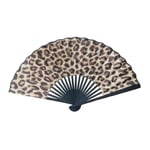 Solfjäder - Medium 23cm - M03 - Leopard multifärg