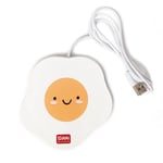 Legami - Chauffe-Tasse USB, Garde Les Boissons Chaudes, idéal pour Tasses et Verres avec Fond Plat, entrée USB, thème des œufs