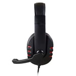 Wired gaming Headphones Gamer Headset Game Earphones with Microphone for PS4 Play Station 4 X Box One PC Bass Stereo PC headset Blackred