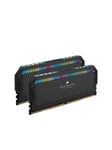Corsair Dominator Platinum RGB (AMD edition) DDR5-5200 - 32GB - CL40 - Dual Channel (2 stk) - AMD EXPO - Svart med RGB