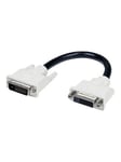 6in DVI-D Dual Link Digital Port Saver Extension Cable M/F - DVI extension cable - 15.2 cm