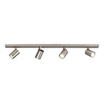 Astro Ascoli Four Bar Dimmable Indoor Spotlight (Matt Nickel), GU10 Lamp, Designed in Britain - 1286014 - 3 Years Guarantee