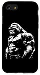 Coque pour iPhone SE (2020) / 7 / 8 Silhouette de gorille à dos argenté Buff Alpha