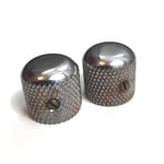 2 Fender Road worn telecaster dome Knobs, Nickel aged