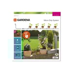 Gardena Micro-Drip-System Starter Set Flower Pots S - mikrodroppsystemuppsättning
