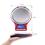 HIGHKAS Digital Pocket Scale Precision Household Kitchen Electronic Scale 3Kg 0.1G Stainless Steel Kitchen Scale Food Baking Electronic Gram Scale with Pan -3_Kg_/0.1G 1125 (Color : 5 Kg/1 G)