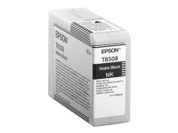 Epson T8508 - 80 ml - mattsvart - original - bläckpatron - för SureColor P800, P800 Designer Edition, SC-P800