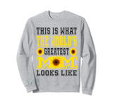 This Is What The World's Greatest Mom Sunflower Mothers Day Sweatshirt