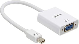 Amazon Basics Adaptateur Mini DisplayPort vers VGA, Blanc