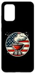 Coque pour Galaxy S20+ Barbecue vintage patriotique avec drapeau américain