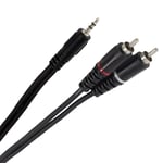 Plugger Câble Y Mini Jack Mâle Stéréo - RCA Mâle 6m Easy