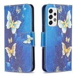 Samsung Galaxy A53 5G premium plånboksfodral - Golden Butterfly Golden Butterfly