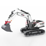 Huina RC Excavator Digger w/Metal Parts, 4 x Tools, LED Lights & Sound