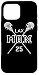 Proud Love Lacrosse Mom #25 LAX Player Number 25 Fête des Mères Coque pour iPhone 16 Pro Max