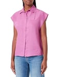 United Colors of Benetton Women's Shirt 5bmldq03f, Pink 0k9, XS