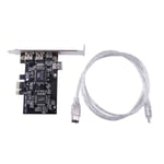 PCIe 4 Port (3X 6Pin+1X 4Pin) Firewire 800 IEEE 1394 Adapter Card High9957