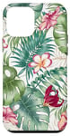 Coque pour iPhone 12 mini Fleur d'hibiscus botanique tropicale Hawaii vacances d'été
