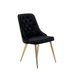 Venture Design Velvet deluxe karmstol Svart Sammet/svart