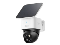 Eufy SoloCam S340 - Nätverksövervakningskamera - panorering / lutning - torn - väderbeständig - färg (Dag&Natt) - 3K - ljud - trådlös - Wi-Fi - med Solpanel