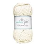 Garn Chunky Acrylic 50g offwhite