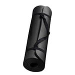 Liten 15 mm tjock och tålig yogamatta, halkfri sport- och träningsmatta, halkskyddsmatta för viktminskning LGL Black